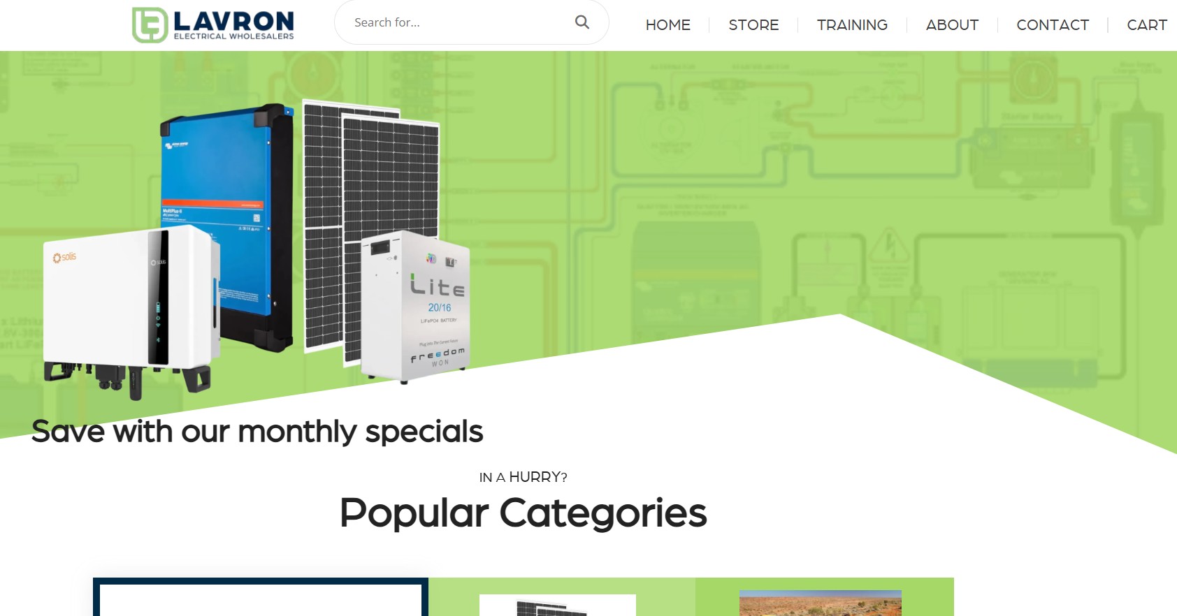 Lavron website example